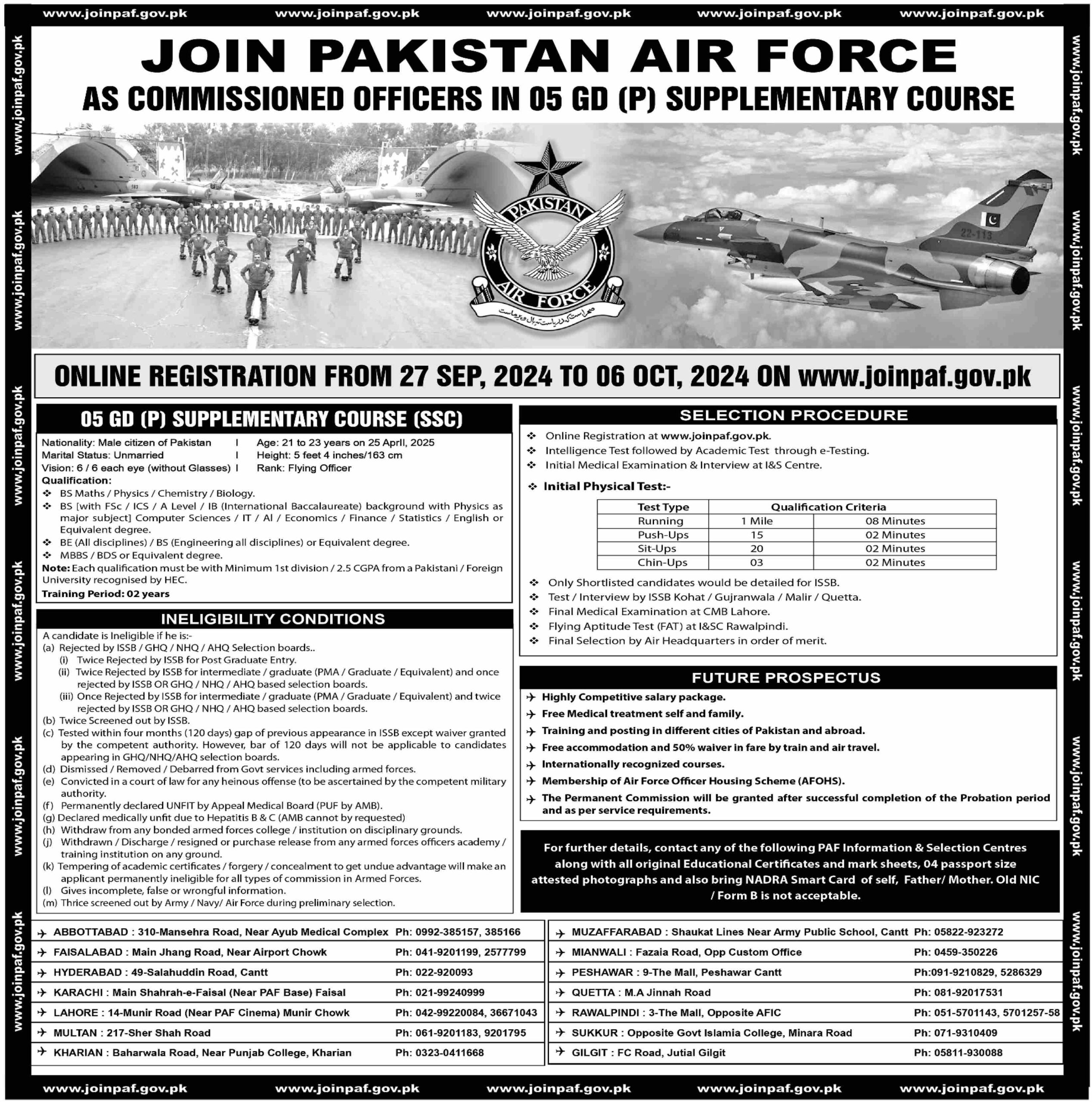 Pakistan Air Force as Commissioned Officers Jobs 2024