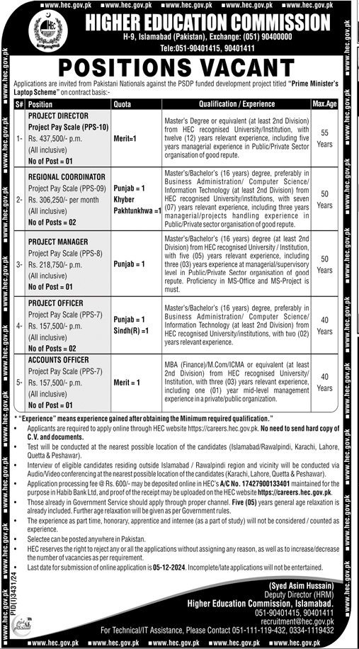 HEC Jobs 2024