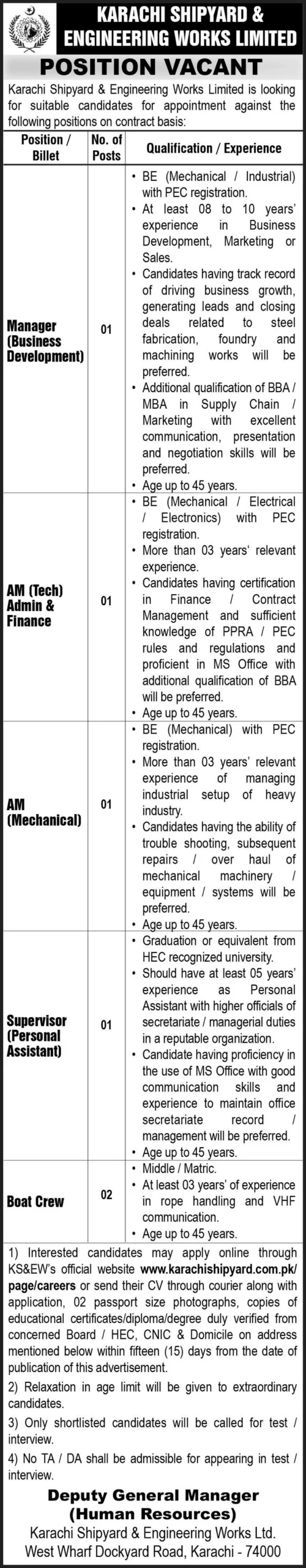 KSEW Jobs 2024