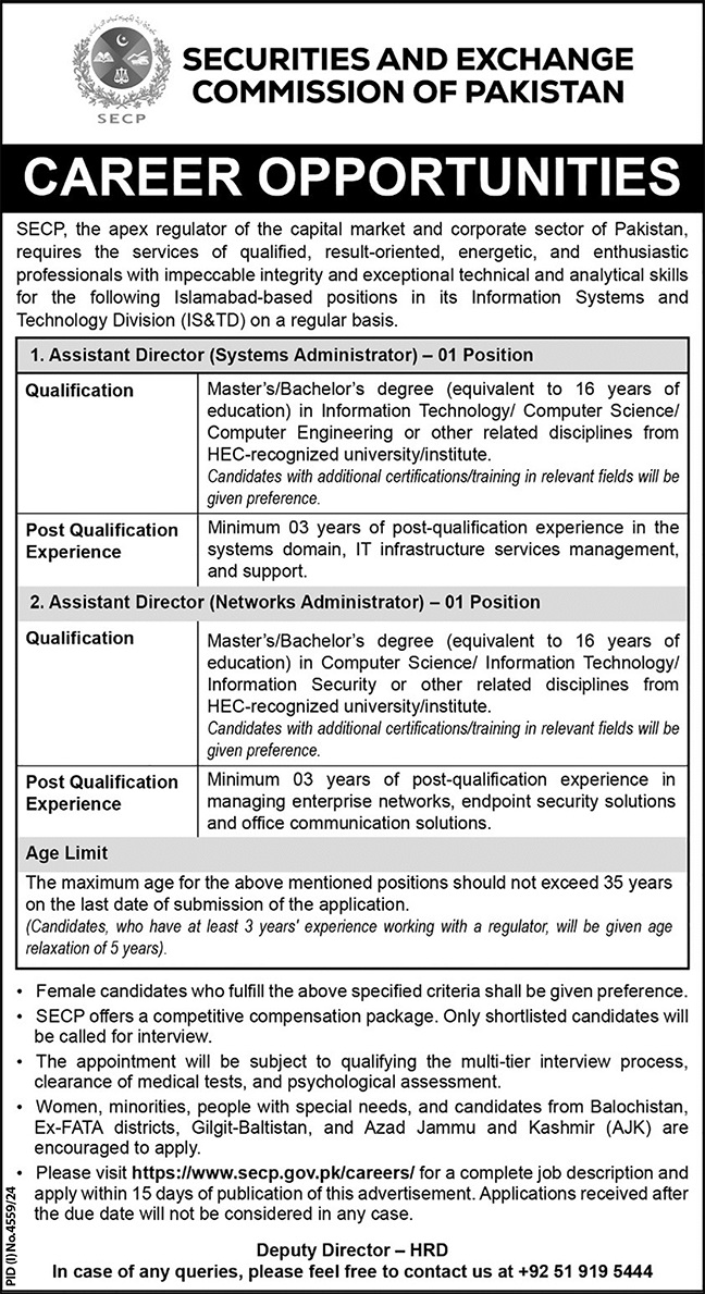 SECP Jobs 2025